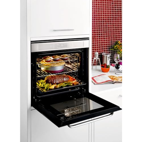 Forno de embutir elétrico Brastemp 67 litros cor inox com Função Ar Forçado e Painel Touch - BO260AR 220V glide