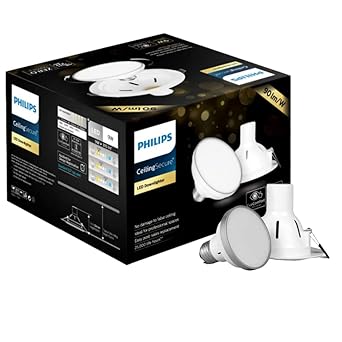 Philips Glass 14W Cool Day White Downlighter with Bulb, Pack of 1, (929001951724) - image, photos