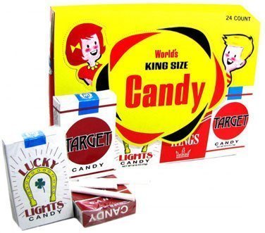Candy Cigarettes, caja 1.6 oz, 24 unidades miniatura 1