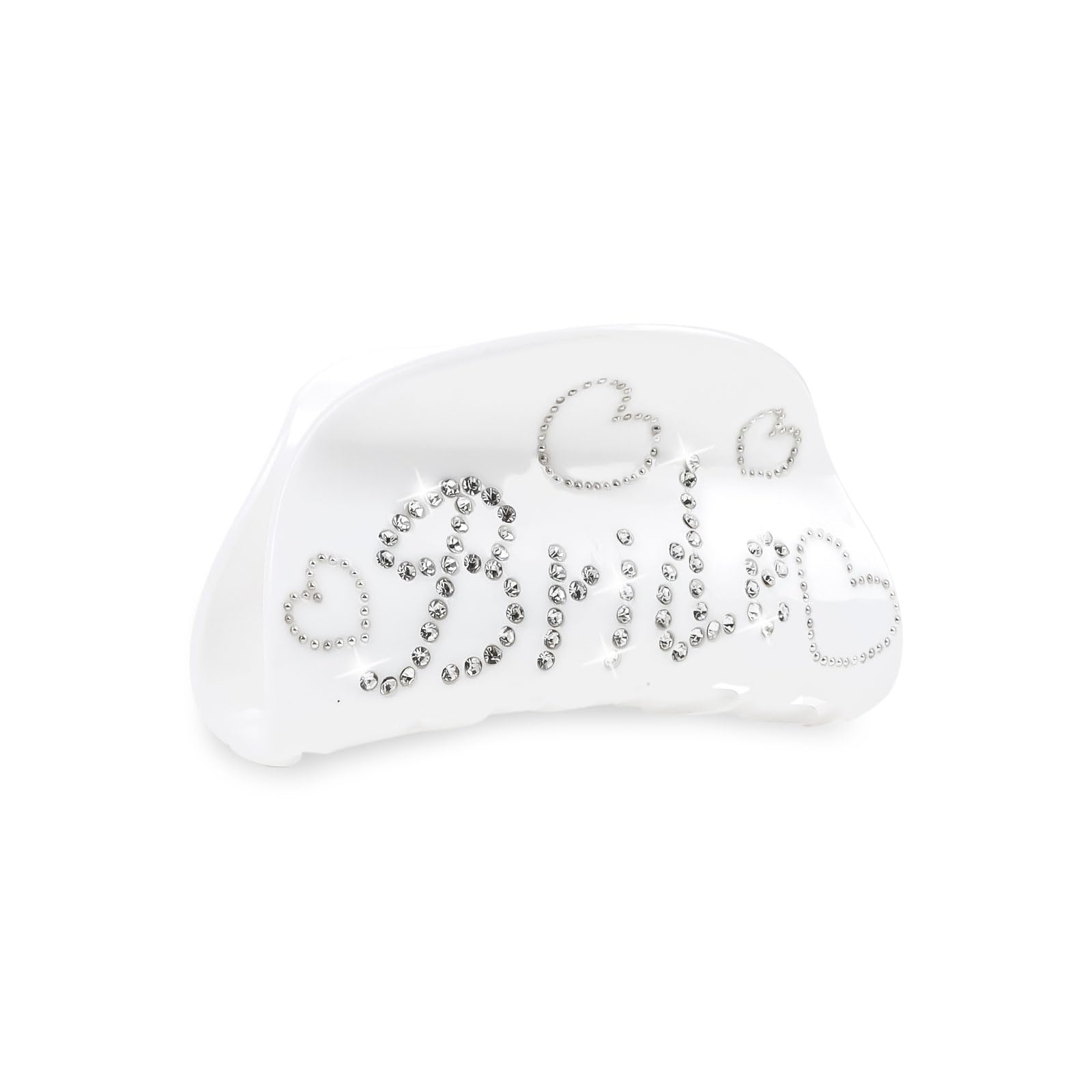 Bride Hair Claw Clip Bride White Acrylic Hair Clip Rhinestone Bride Logo Bridal Hair Decorations Bridesmaid Gift Shower Wedding