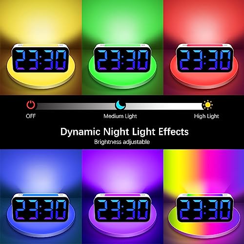 Image of Topski Loud Alarm Clocks for Bedrooms, Digital Clock with Night Light, Large Display, USB Charger, Dual Alarm, Snooze, Dimmable Bedside Clock for Kids Heavy Sleepers Teens Boys Girls