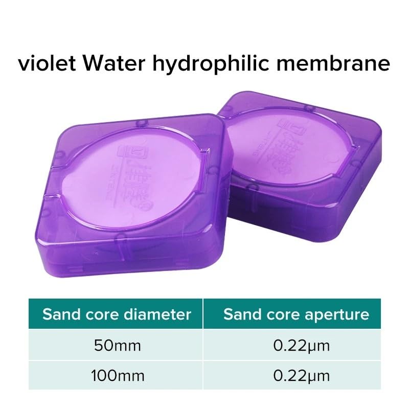 Water Microfiltration Membrane Microporous 0.45um 0.22um Organic Microfiltration Membrane Diameter 50mm 100mm(Water 100mmx0.22um)