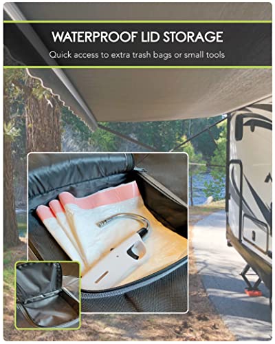 Trailersphere Collapsible Bin Trash & Recycle / Utility, Gone Camping Collection, Perfect For Camping, Laundry, Storage And Garden, Waterproof And Tear Resistance, Trash And/Or Recycle #TOP4