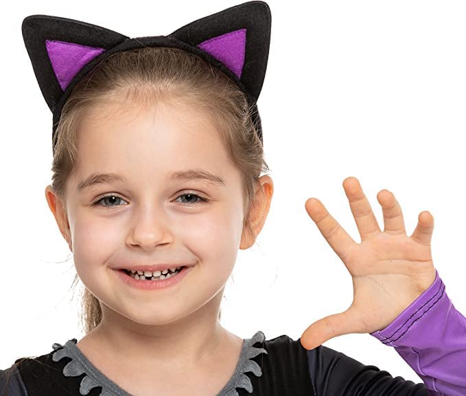 Disfraz infantil de falda tutú gato para niñas miniatura 2