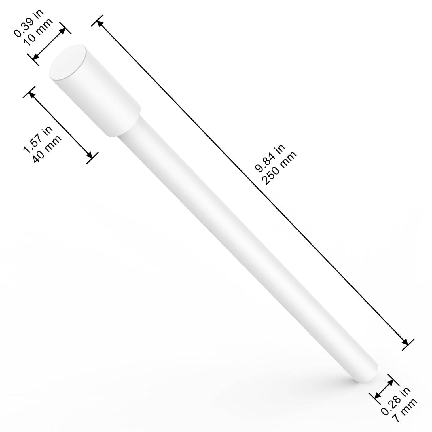 XCD Stir Bar Retriever 25cm, Reusable PTFE Magnetic Stir Bar for No Contact Lab Stirring, Universal Fit & Resistant to Acids, Alkalis, and Organic Solvents