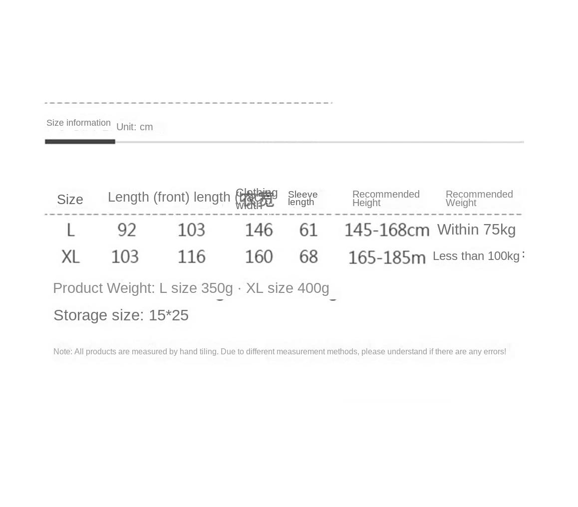RUVOO Chubasquero Chaqueta de Lluvia Impermeable Poncho De Lluvia Unisex, Ligero, Capa De Protección AIN para Adultos Capa Impermeable Poncho Poncho de Lluvia (Blue : BLU, Size : XL)