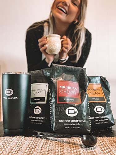 Coffee Beanery Michigan Cherry Flavored Coffee (Whole Bean) | 100% Specialty Arabica Coffee | 12Oz Bag #TOP2