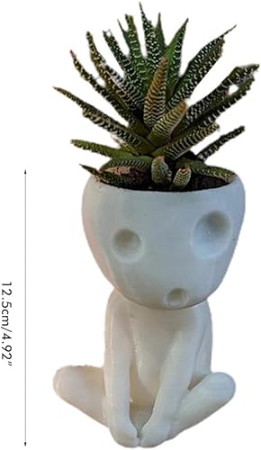 Miniatura 2 de TOPINCN Macetas con orificio de drenaje, bonita maceta luminosa para decoración de casa y oficina (#2)