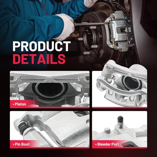 Image of BDFHYK 19-B3306 19-B3307 Front Disc Brake Caliper Assembly Compatible with Nissan Sentra 2013-2019 /2007-2012 1.8L L4 /2.0L L4, GAS 2pcs