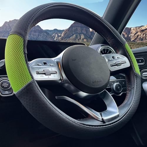 SkVLf Coprivolante Coprivolante Universale Per Furgone Per Auto Guanto Protezione Per Volante Coprivolante Per Auto Protezione Custodia Volante (Color : Green)