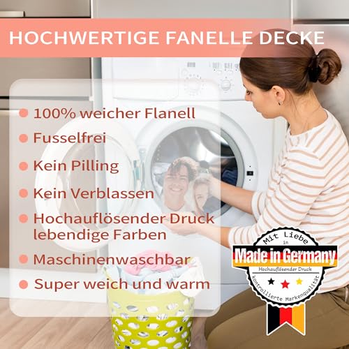 Easycosy Valentinstag Personalisierte Geschenk für Sie & Ihn, Made in Germany - Personalisierte Decke mit Foto und Text, Kuscheldecke Fotodecke mit Eigenem Foto - Geschenke für Frauen Pärchen Freundin