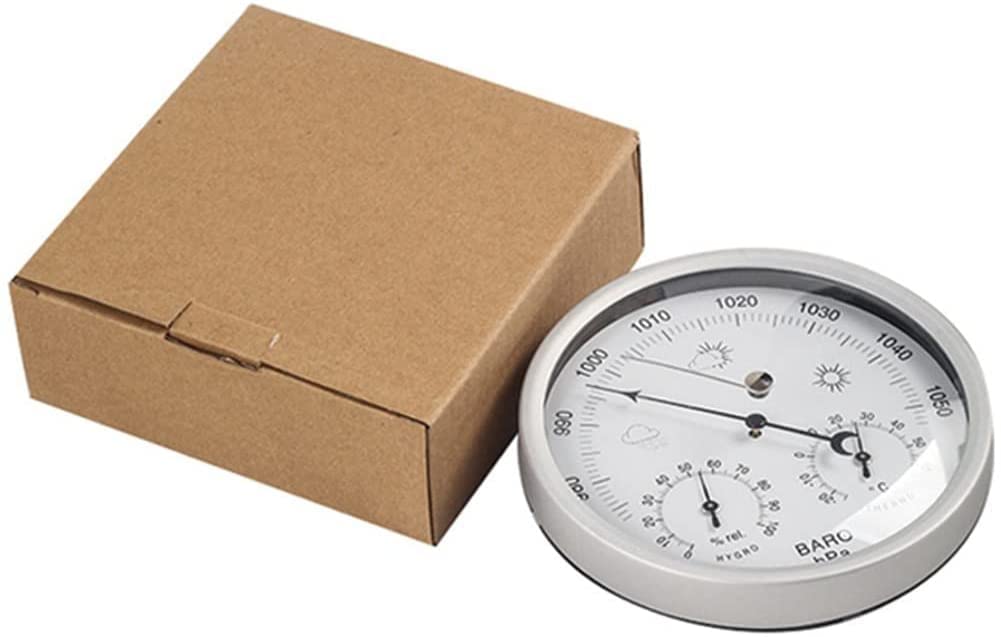 3-in-1-Wetterstation for Aufhängen an der Wand, 5,2-Zoll-Hygrometer-Thermometer-Barometer