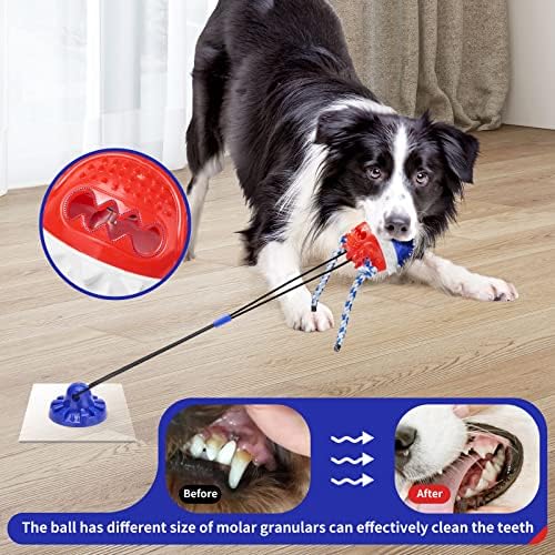 Interactive Dog Toys Aggressive Chewer Suction Cup Tug — alternate color or size variant on Amazon