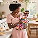 JIZHI Reborn Baby Dolls Black - Lifelike Soft Body African American Realistic-Newborn Girl Doll 20 Inch Best Birthday Gift Set and Toy Accessories Gift for Kids Age 3