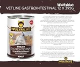 Wolfsblut Vetline Hundefutter - GASTROINTESTINAL, 12x395g - Sparbundel, Sparpaket - inklusive Warnicks Tierfutterservice Hundesnack Goodie