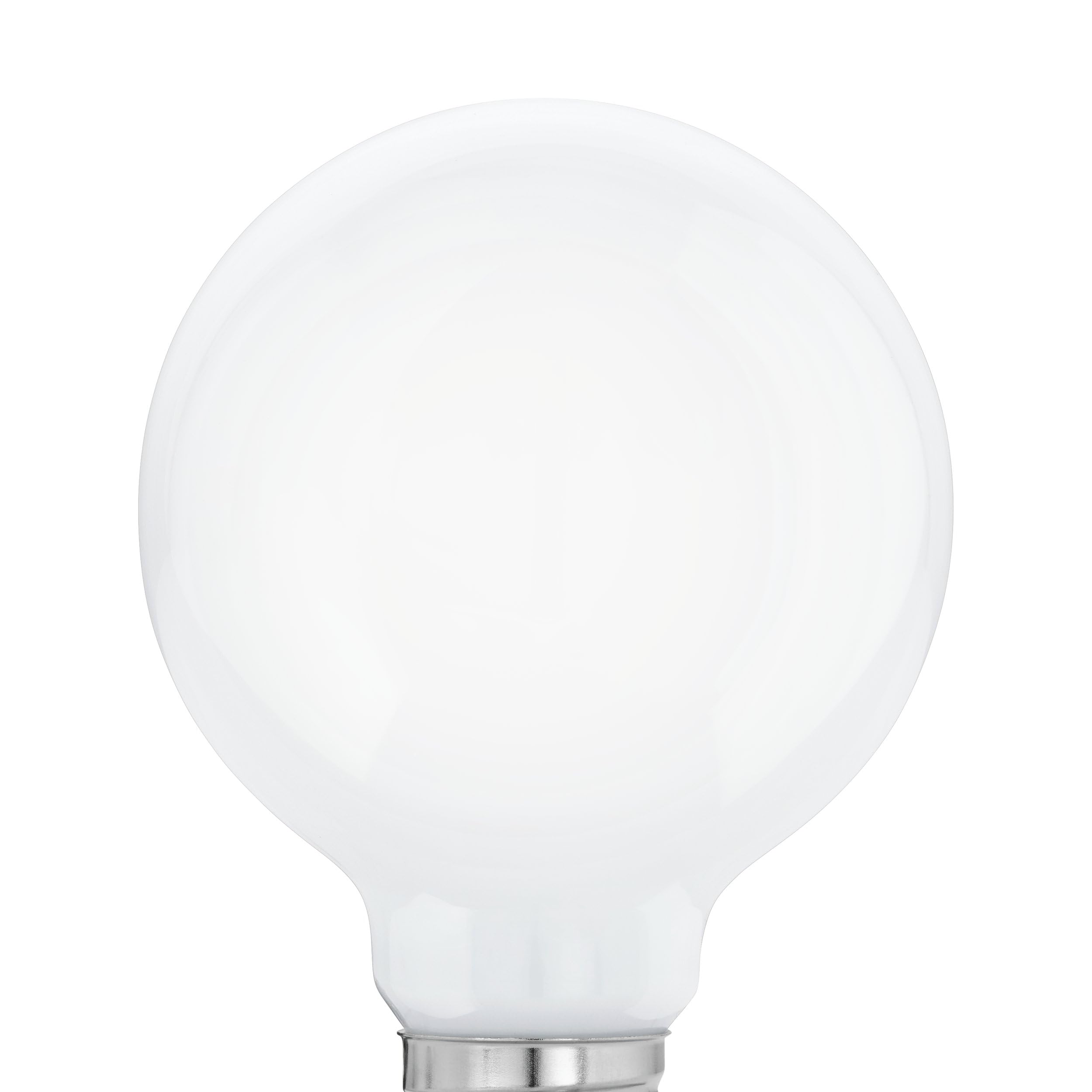 EGLO E27 LED, Żarówka mleczna, 9 Watt (odpowiednik 75 watt), 1055 Lumen, barwa światła ciepła biała, 2700k, Żarówka G80, Ø 8 cm
