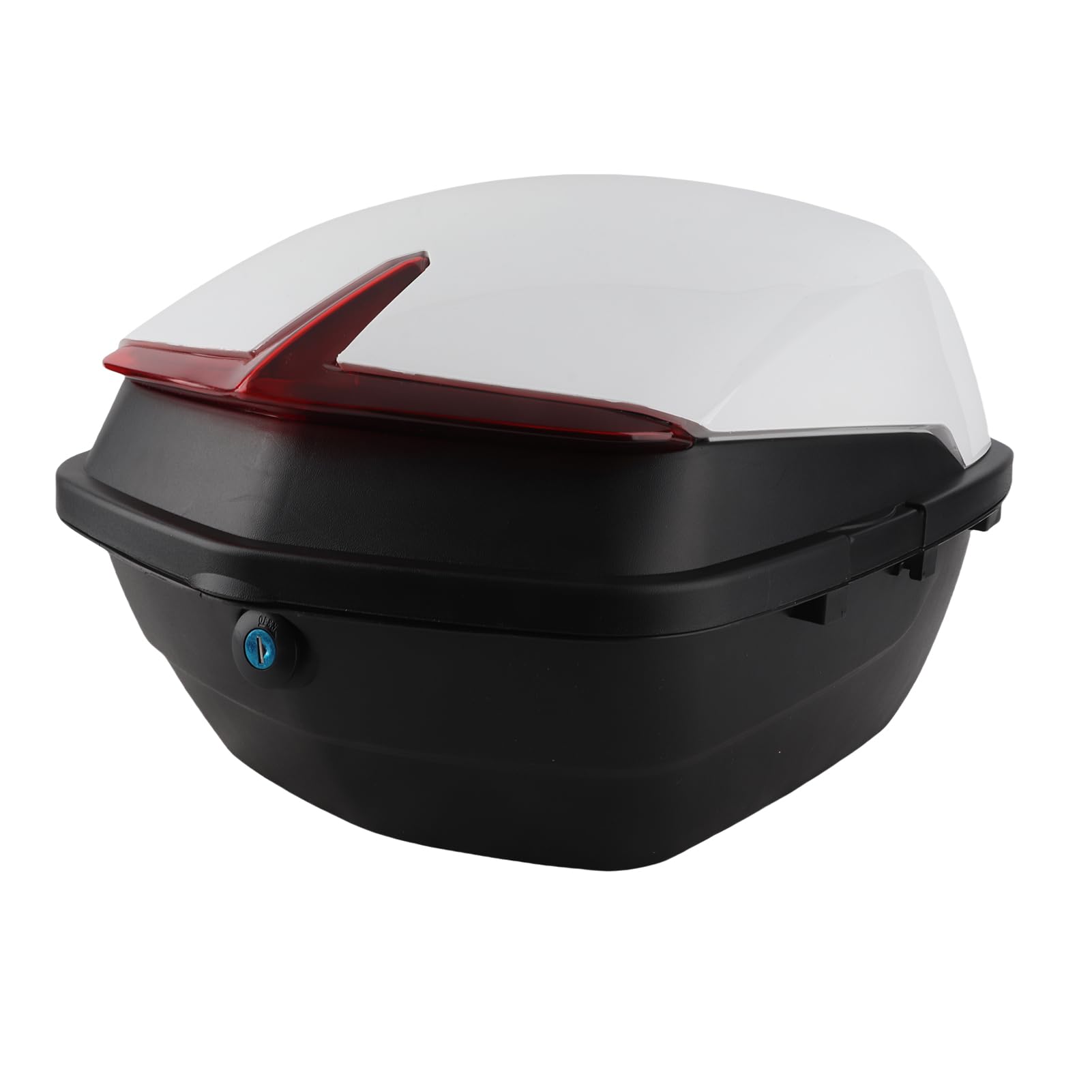 Bauletto Posteriore per Moto di Grande capacità Impact Tail per Scooter Bianco Non Preoccuparti Bagnato Rai Bauletto da Viaggio per ScooterBaule Posteriore per ScooterBaule per ScooterMoto