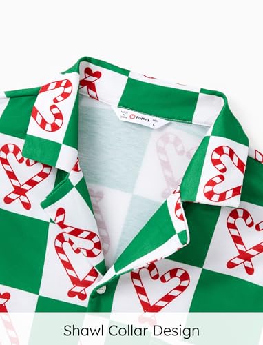 PATPAT Pijama de Natal combinando para a família, Verde, tamanho �nico