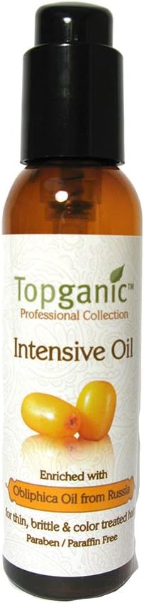 Topganic Intensive Obliphica Oil with Pump, 4 Ounce