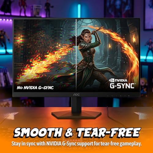 Image of AOC 27 Inch QHD Gaming Monitor 240Hz 0.3ms, Overclock 260Hz, IPS, 2560x1440, G-Sync Compatible, HDR Ready, DisplayPort 1.4 HDMI 2.0, VESA Mount, 3-Year Zero-Bright-Dot, Q27G41ZE