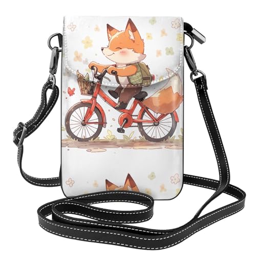 Sac à main pour téléphone portable motif renard idée cadeau femme marcheuse
