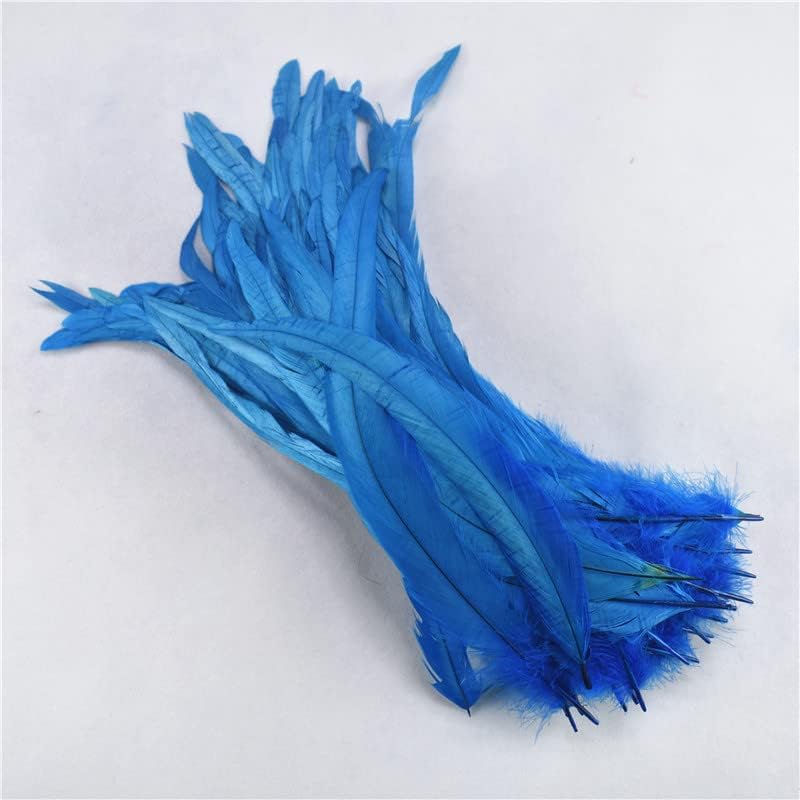 Zamihalaa - 50pcs/Lot Rooster Tail Feathers for Crafts 12-14" /30-35cm Natural Rooster Feathers Wedding Feathers Decoration Plumas