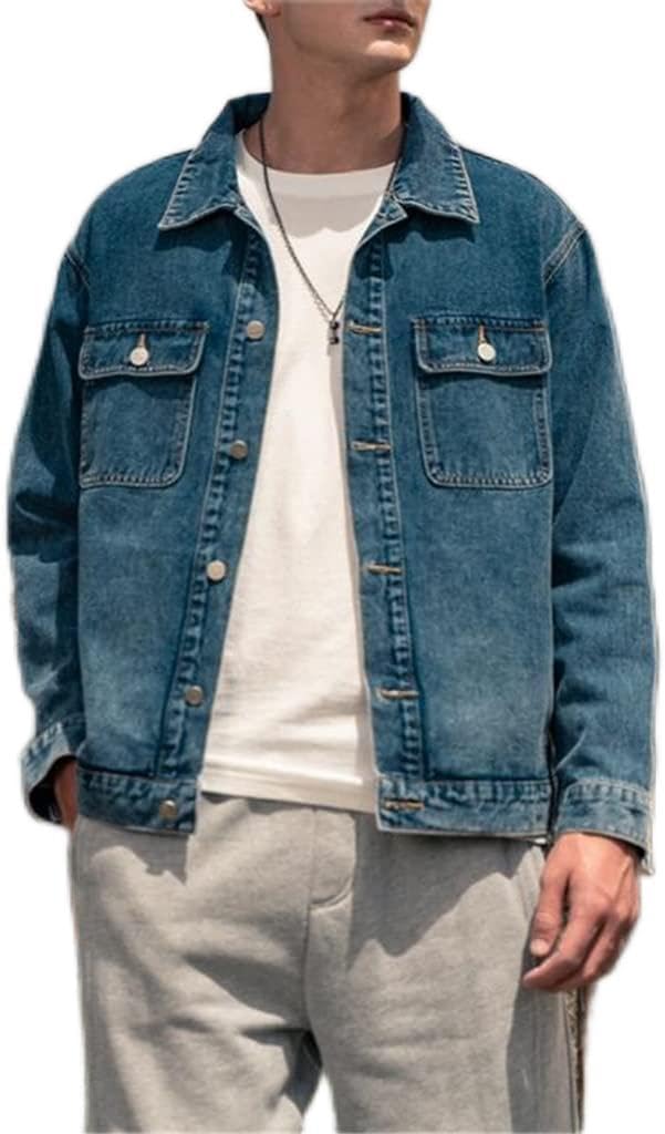 Stone Mill Wash Soft Feeling Comfortable Denim Jacket Autumn Male Spring And Tooling