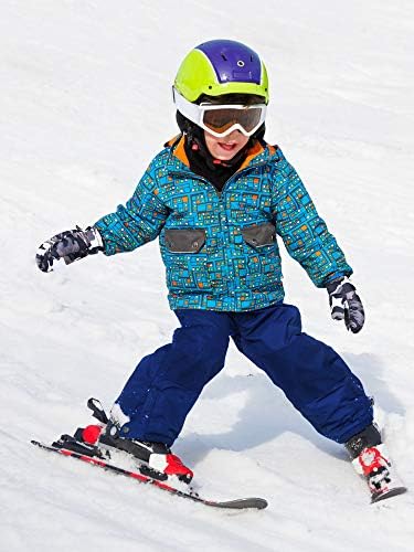 Miniatura 2 de 2 pares de guantes de nieve de invierno para niños, unisex, impermeables, guantes de esquí cálidos para niños