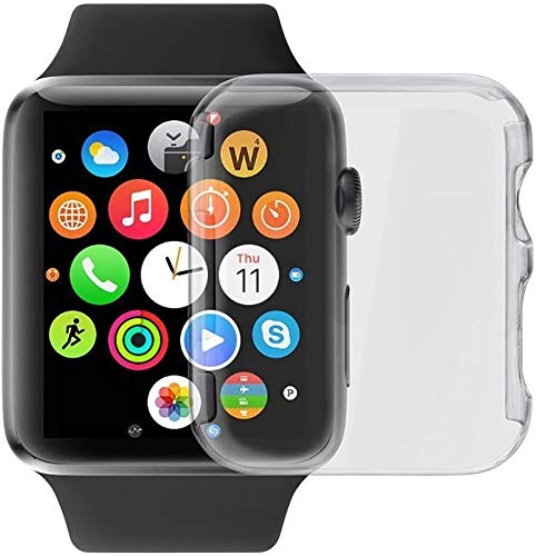 Josi Minea iWatch 5 & 4 Protective Snap-On Case with Built-in [ PC Hard Grey ] Screen Protector - Shockproof & Anti-Scratch HD Cover Compatible with Apple Watch Series 5 & 4 [ 44mm ]