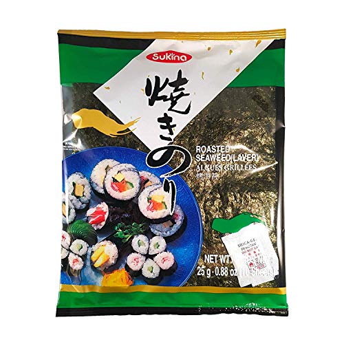 LE UNI SUKINA ROASTED SEAWEED IN PACK (YAKI NORI) 50 X 0.88 OZ
