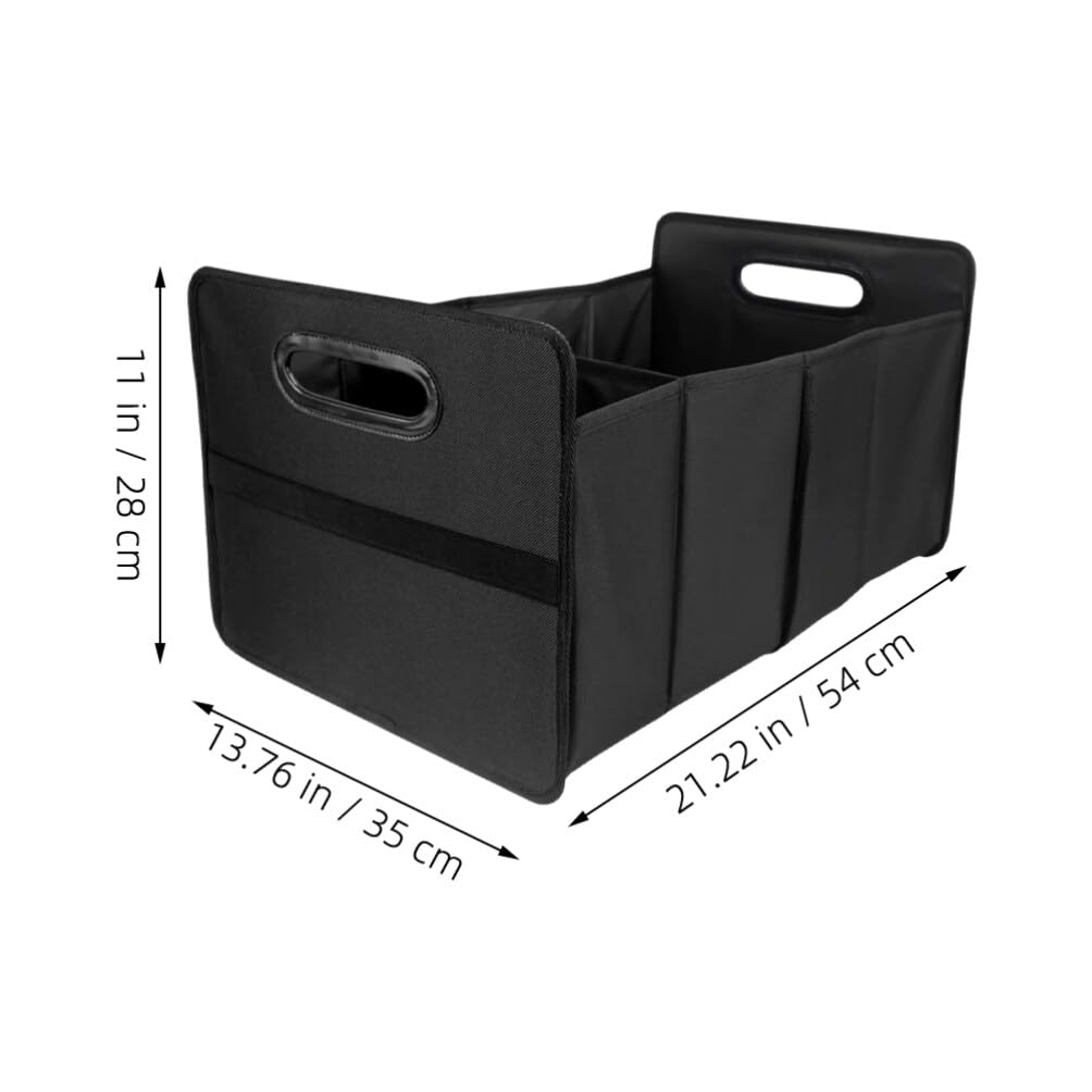 CALLARON Organizador Negro de Oxford Plegable de Tela Maletero de Coche