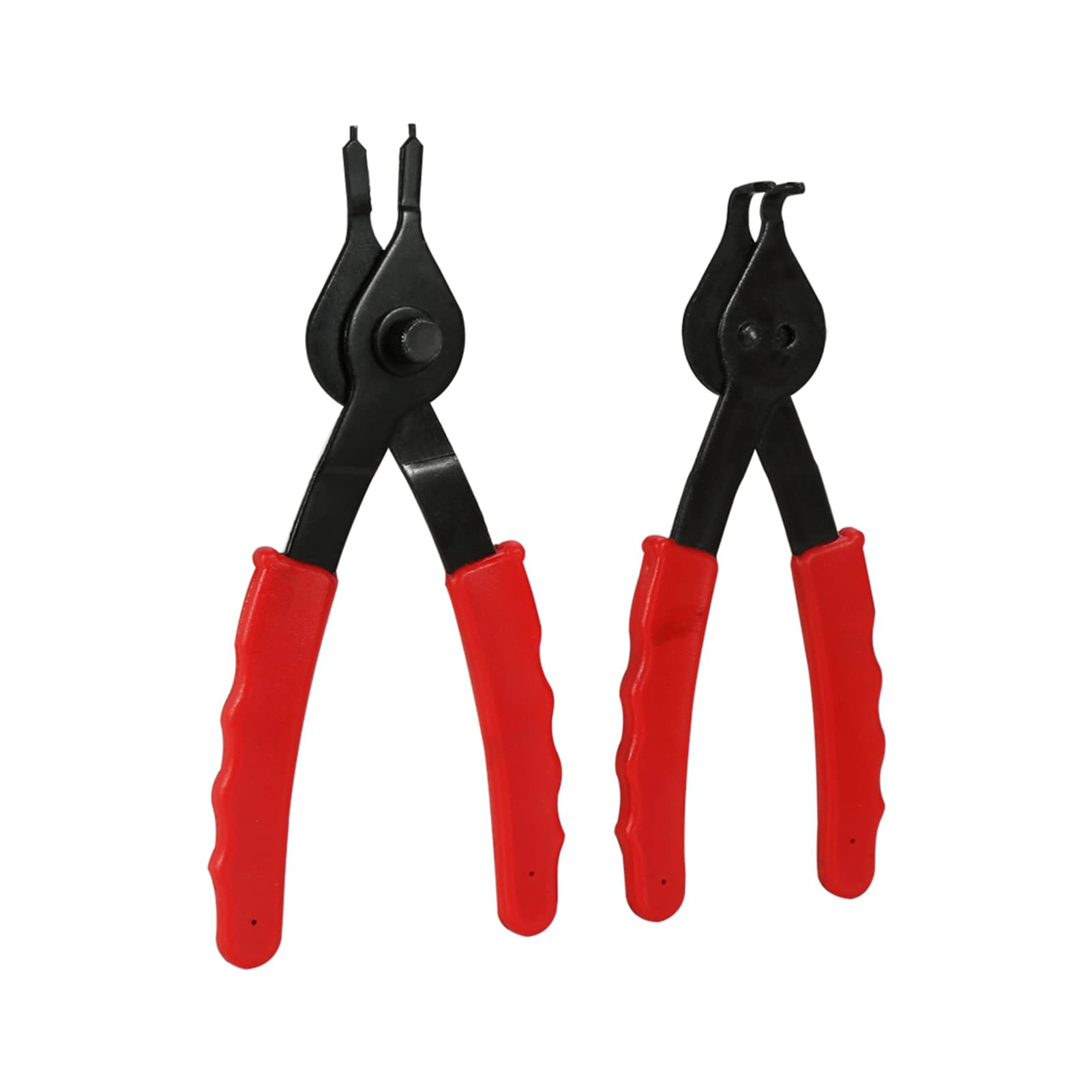 aqxreight Set di 11 Pinze per Anelli Elastici, Set di Pinze per Anelli Elastici, con Giunti Reversibili, Manici Isolati, Custodia per Stampo per Soffiaggio, per Manutenzione Ripar