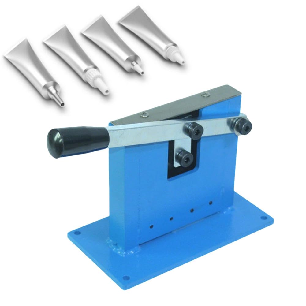 ShaiVrissian Manual Aluminum Tube Sealer Crimper Sealing Machine,Manual End Tube Sealing Machine for Aluminum Laminate Tubes,For Toothpaste,Cosmetic Cream and Ointment Packaging Standard