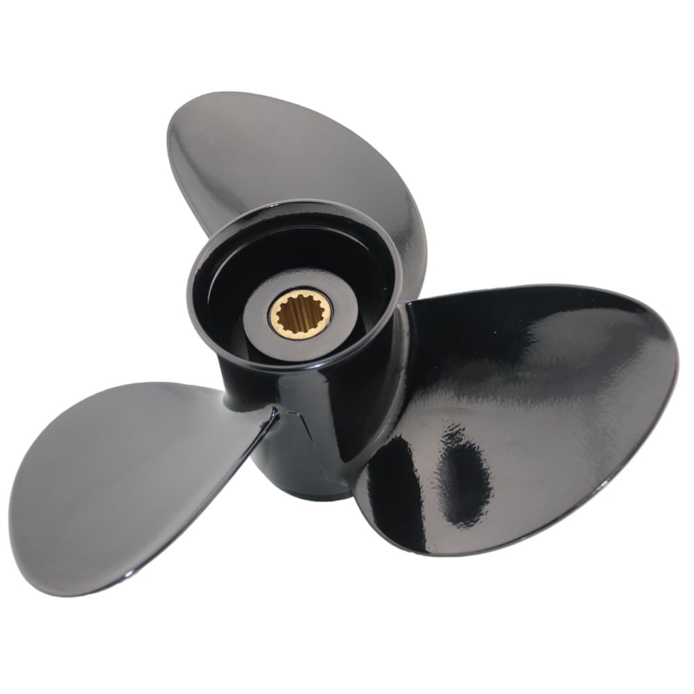 Boatman 13x11 Alluminio Barca Elica Sostituzione per BRP Johnson Evinrude OMC Stern Drive E-TEC 40-75 HP 13 Spline Dente RH
