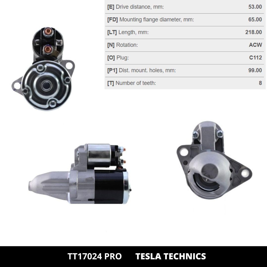 Anlasser 12V 0.85 KW Kompatibel mit SMART PRO TT17024