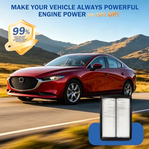 Image of Engine and Cabin Air Filter Set for 2019-2026 Mazda 3, 2019-2026 CX-30, 2023-2026 CX-50 (Not For Hybrid) - Replacement Filters BDTS61J6X PAH9-13-3A0A Accessories