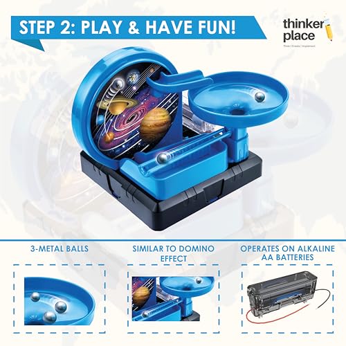 Image of Space Roller Coaster DIY Kit | Build, Learn & Play | STEM Toy for Kids Age 8+ | Gravity Learning Kit with AR Experience | Fun Educational Game