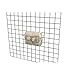 Econoco - Epoxy Chrome Multi-Fit Narrow Wire Basket for Slatwall, Pegboard or Gridwall (Set of 6) Metal Semi-Gloss Basket, Epoxy Chrome