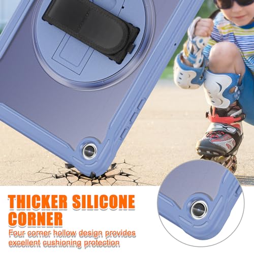Coque transparente avec dragonne pour Samsung Galaxy Tab A9+