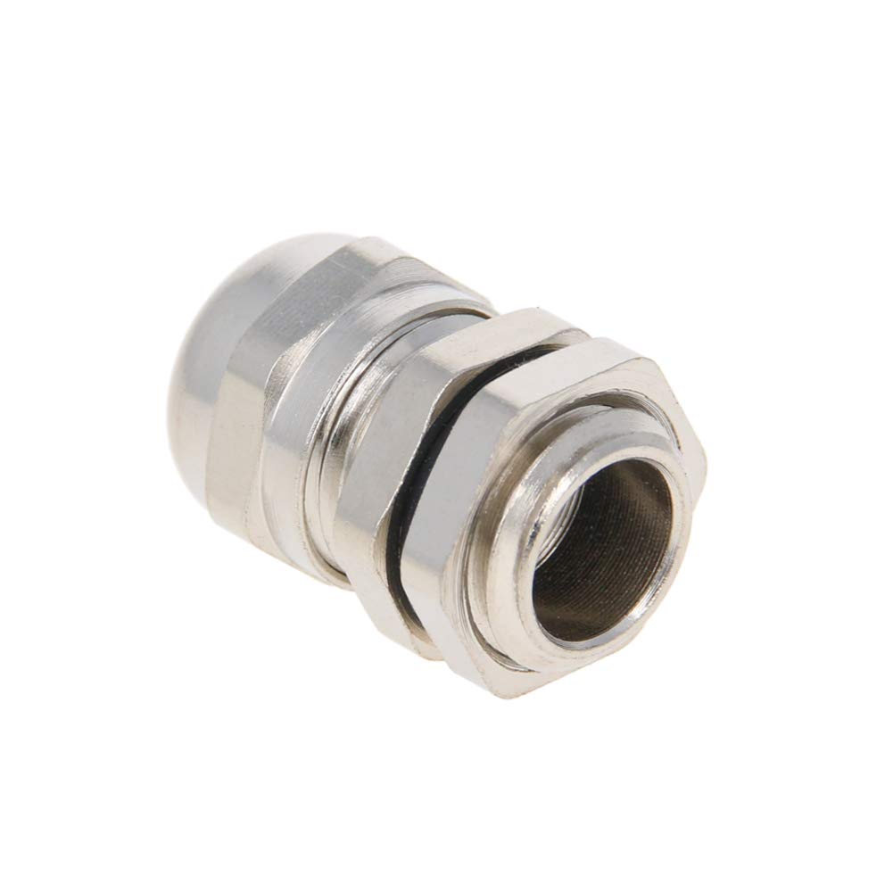 4Pcs Metal Waterproof M12 Cable Glands Joints Adjustable Connector Silver for 3-6.5mm Dia Cable,Aicosineg-image-19