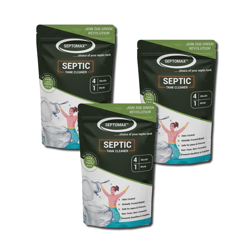 Anisatt Biosciences Septomax Septic Tank Cleaner Bacteria Natural Enzymes For Fast&Effective Treatment Pack Of 3(1.5 Kg) (B0D1XHBXST) Amazon Price History, Amazon Price Tracker