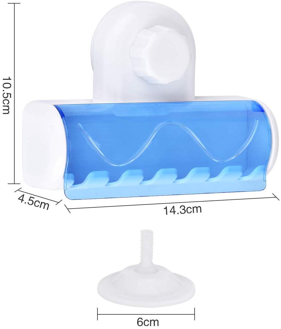 Queta Plastikowy uchwyt na szczoteczkę do zębów z przyssawką do łazienki
