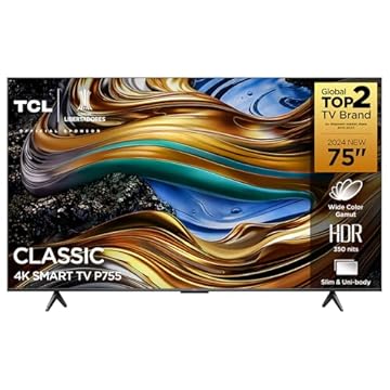 TCL LED SMART TV 75” P755 4K UHD GOOGLE TV