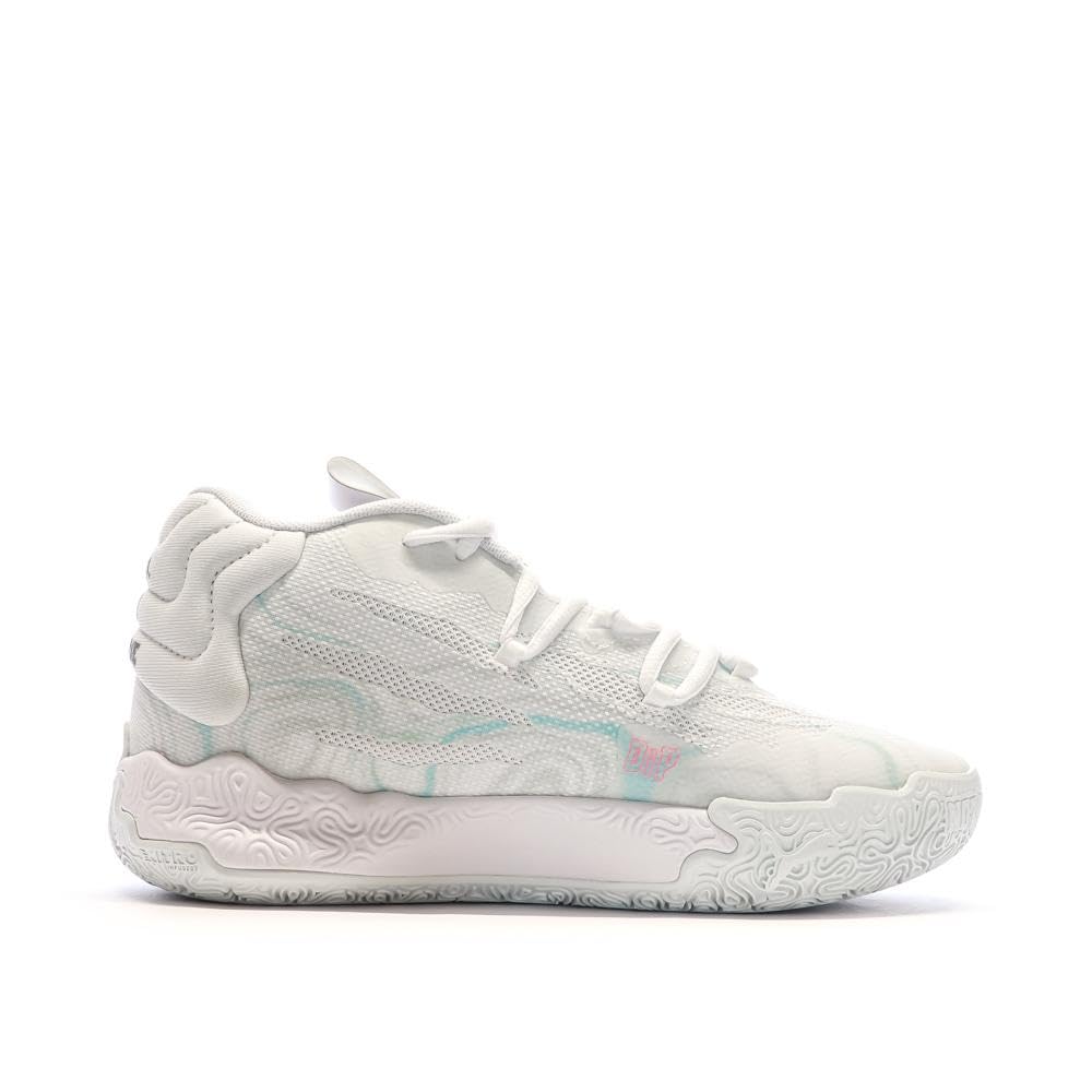 PUMA MB.03 Iridescent Zapatillas de Baloncesto Blancas Niño Niña