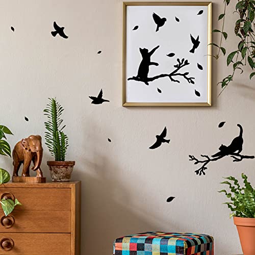 PLIGREAT Birds Tree Branches Wall Stickers - Image 4