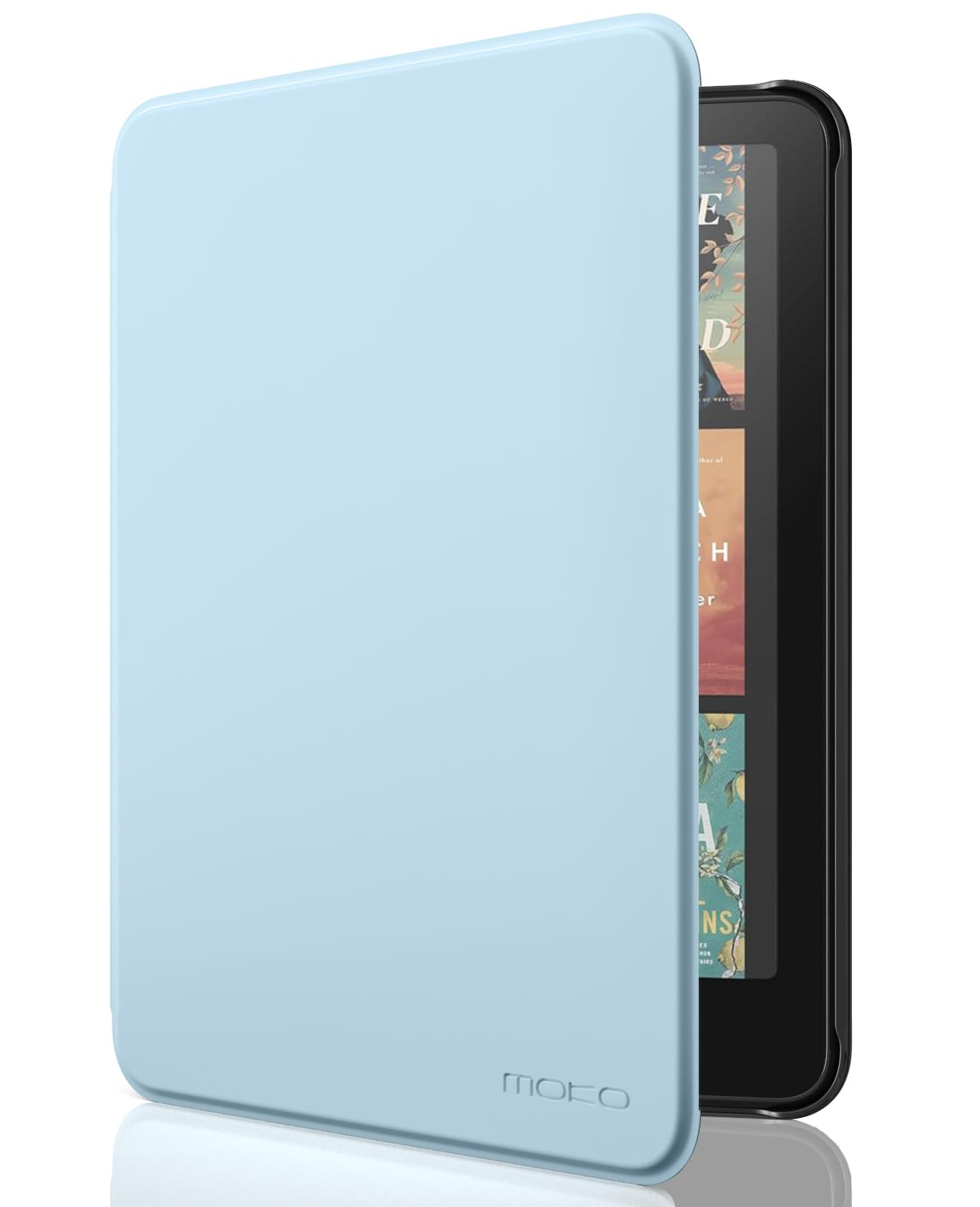 MoKo Case for All-New 7" Kindle Paperwhite (12th Generation-2024) and Kindle Colorsoft Signature Edition 2024, Lightweight Shell Cover with Auto Wake/Sleep for Kindle Paperwhite 2024, Sky Blue