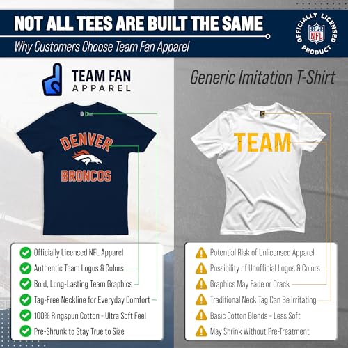 Image of NFL Gameday Cotton Blend T-Shirt for Men and Women - Licensed