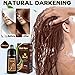 IIIMEIDU Hair Dye Shampoo 3 in 1 for Gray, Black Hair, Herbal Ingredients for Women Men, Grey Coverage 500ml (Chestnut)