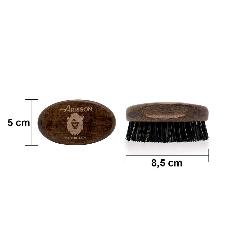 ☆ARRISON® BEARD☆ Made In Italy Kit completo de barba para hombres + belleza - Este set de barba contiene champú de madera de haya, acondicionador, aceite para barba y un cepillo con cerdas de jabalí.