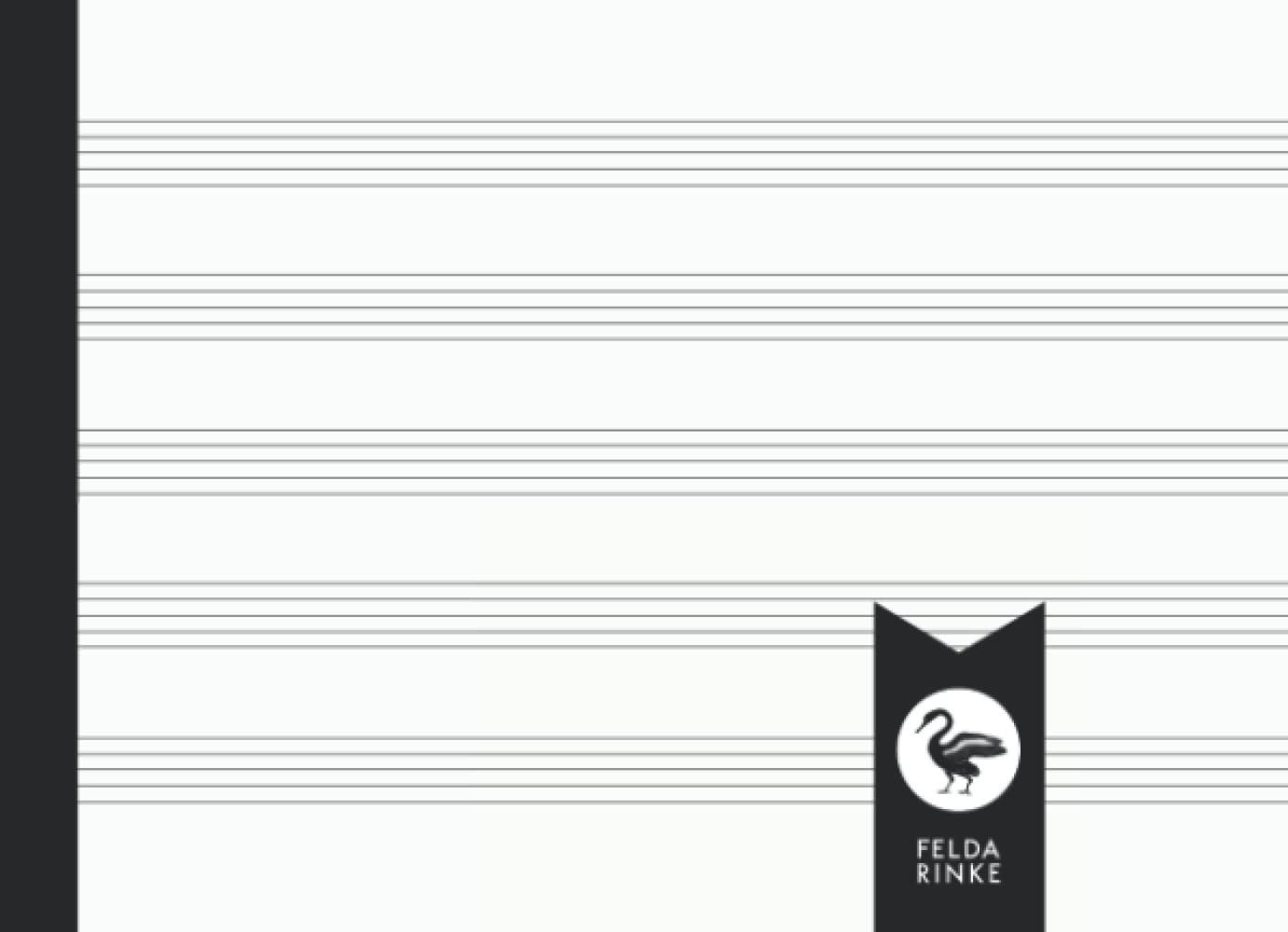 Music Manuscript Paper A5 Landscape: Notebook | Journal | Composition Book